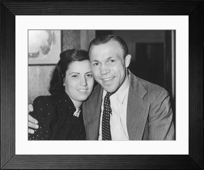 Framed Print : Lightweight champion Lou Ambers with his childhood sweetheart, Margaret Sally Celio, 22. They married on Oct. 5, 1939 in their hometown of Herkimer, New York. (CSU_2015_11_1183) Framed Print : Lightweight champion Lou Ambers with his childhood sweetheart, Margaret Sally Celio, 22. They married on Oct. 5, 1939 in their hometown of Herkimer, New York. (CSU_2015_11_1183)