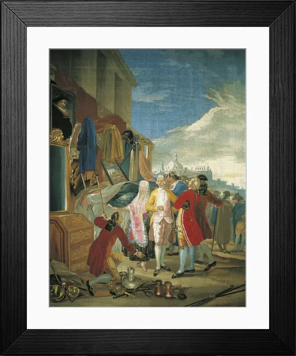 Framed Print : GOYA Y LUCIENTES, Francisco de (1746-1828). Fair at Madrid. 1778-1779. SPAIN. Madrid. Royal Palace