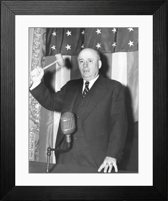 Framed Print : Sam Rayburn was elected Speaker of the House on Sept. 16, 1940. The Texas Democrat succeeded William B. Bankhead who died the previous day. (CSU_2015_9_1031) Framed Print : Sam Rayburn was elected Speaker of the House on Sept. 16, 1940. The Texas Democrat succeeded William B. Bankhead who died the previous day. (CSU_2015_9_1031)