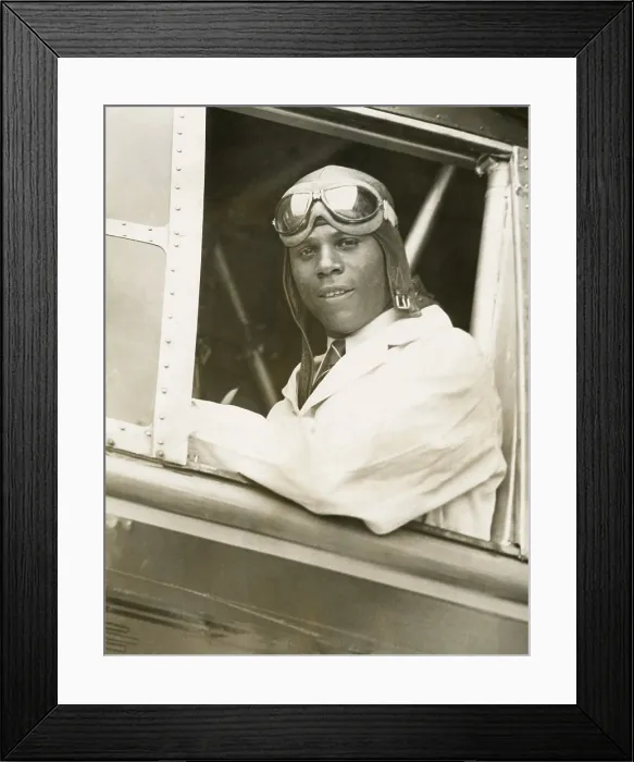 Framed Print : Hubert Julian was the only licensed Black aviator in America