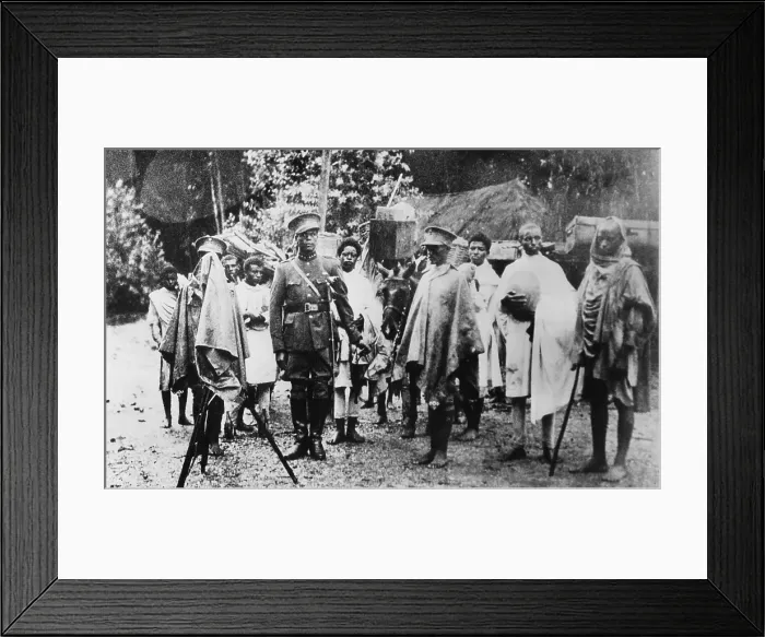 Framed Print : Hubert Julian to train Ethiopian Air Force during the Second Italo-Abyssinian War. Oct. 14, 1935. Col Framed Print : Hubert Julian to train Ethiopian Air Force during the Second Italo-Abyssinian War. Oct. 14, 1935. Col