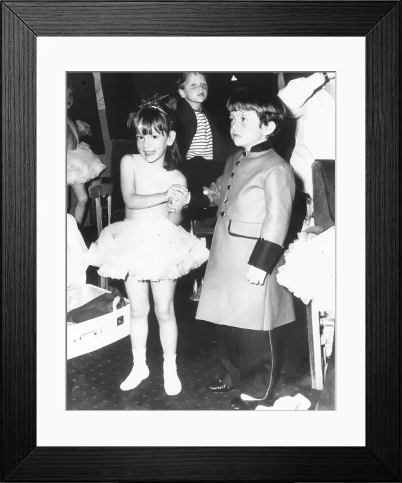 Framed Print : Anthony and Christina Radziwill, the children of Princess Lee Radziwill, at the Shaftesbury Theatre. June 26, 1965