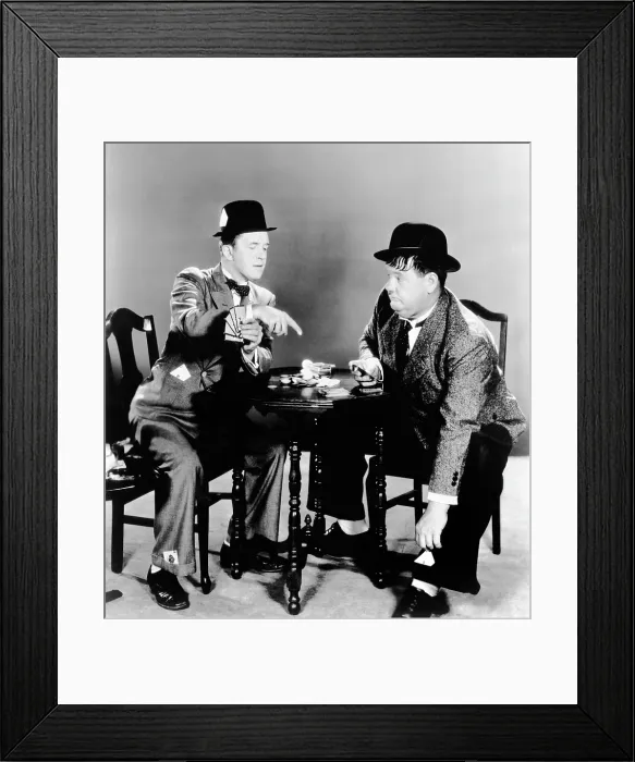 Framed Print : From left, Stan Laurel, Oliver Hardy, ca. 1930s Framed Print : From left, Stan Laurel, Oliver Hardy, ca. 1930s