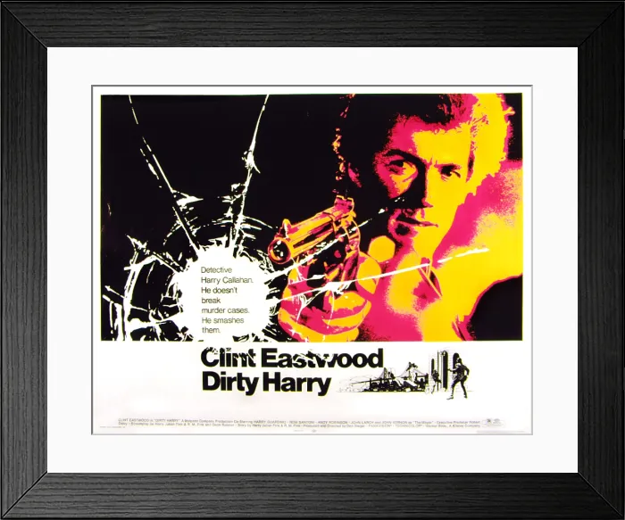 Framed Print : DIRTY HARRY, Clint Eastwood, 1971 Framed Print : DIRTY HARRY, Clint Eastwood, 1971