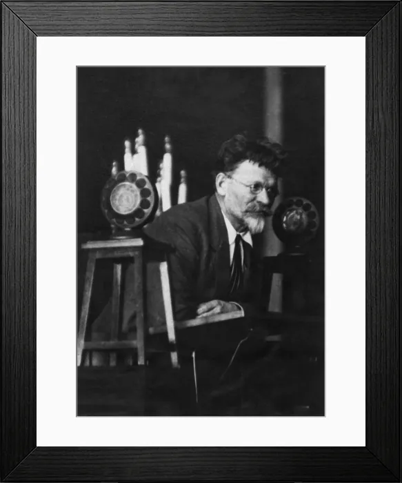 Framed Print : Mikhail Kalinin, the President of the U.S.S.R. addressing the All-Russian Council of Soviets. Nov. 13, 1924