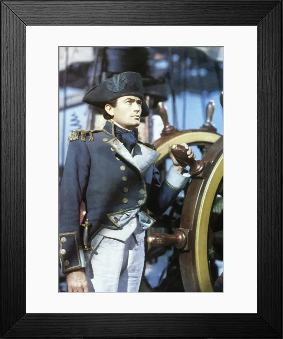 Framed Print : CAPTAIN HORATIO HORNBLOWER, Gregory Peck, 1951 Framed Print : CAPTAIN HORATIO HORNBLOWER, Gregory Peck, 1951