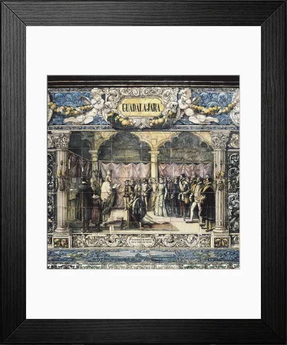 Framed Print : SPAIN. Sevilla. Spain Square. Wedding of Philip II and Elisabeth of Valois in Guadalajara (1559). Ceramics. AISA / Everett Collection**US SALES ONLY** Framed Print : SPAIN. Sevilla. Spain Square. Wedding of Philip II and Elisabeth of Valois in Guadalajara (1559). Ceramics. AISA / Everett Collection**US SALES ONLY**