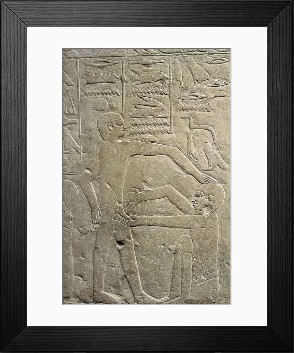 Framed Print : Tomb of Ankhmahor Sesi. 2345 BC. EGYPT. Saqqara. Circumcision scene. Egyptian art. Old Kingdom. Relief. AISA / Everett Collection**US SALES ONLY** Framed Print : Tomb of Ankhmahor Sesi. 2345 BC. EGYPT. Saqqara. Circumcision scene. Egyptian art. Old Kingdom. Relief. AISA / Everett Collection**US SALES ONLY**