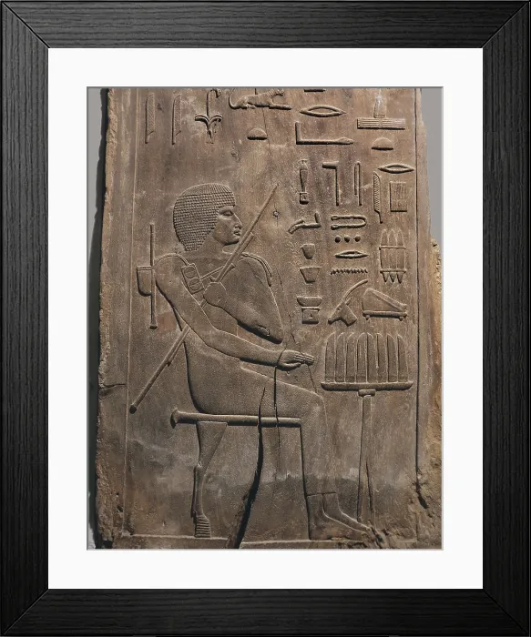 Framed Print : Tomb of Hesyre. 2649 BC. Panel from a niche in the chapel. Chief of the scribes of the Pharaoh Djoser. Egyptian art. Old Kingdom. Relief on rock. EGYPT. Cairo. Egyptian Museum Framed Print : Tomb of Hesyre. 2649 BC. Panel from a niche in the chapel. Chief of the scribes of the Pharaoh Djoser. Egyptian art. Old Kingdom. Relief on rock. EGYPT. Cairo. Egyptian Museum