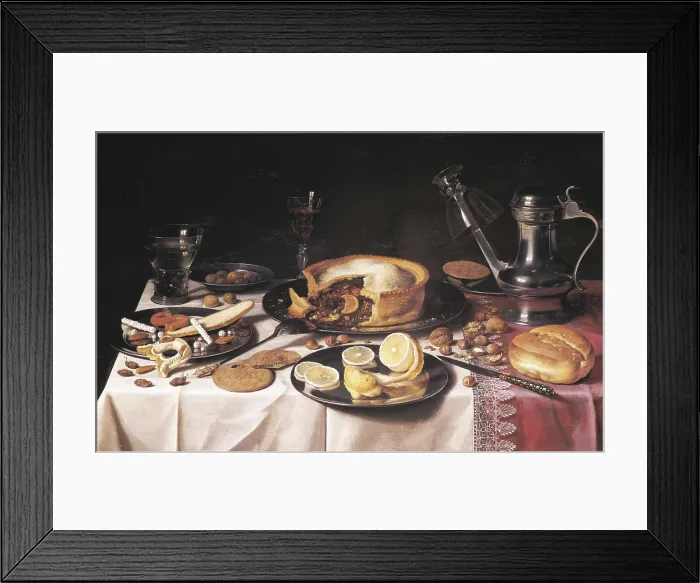 Framed Print : CLAESZ, Pieter (1597-1661). Still Life. ca. 1625. Baroque art. Oil on wood. UNITED STATES OF AMERICA. Chicago. Art Institute of Chicago. AISA / Everett Collection**US SALES ONLY**