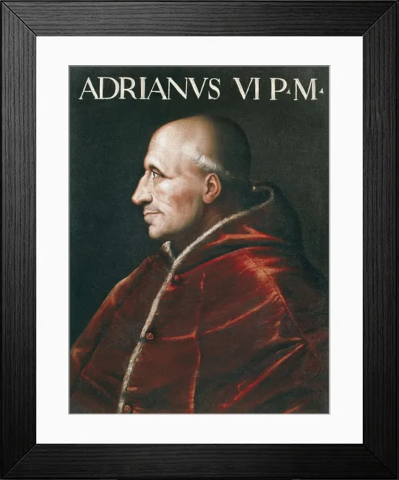 Framed Print : ADRIAN VI (1459-1523). Anonymous portrait. Oil on canvas. ITALY. Florence. Pitti Palace. AISA / Everett Collection**US SALES ONLY**