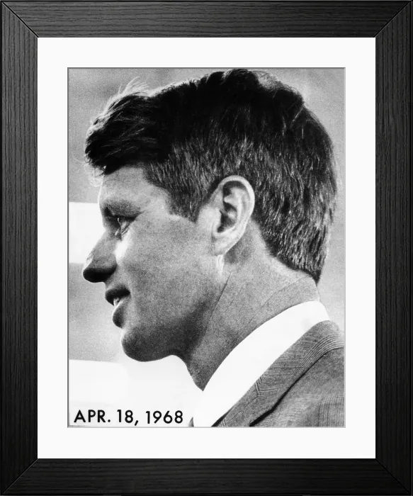 Framed Print : Profile portrait of Robert Kennedy. April 29, 1968. (CSU_ALPHA_1043) CSU Archives / Everett Collection Framed Print : Profile portrait of Robert Kennedy. April 29, 1968. (CSU_ALPHA_1043) CSU Archives / Everett Collection