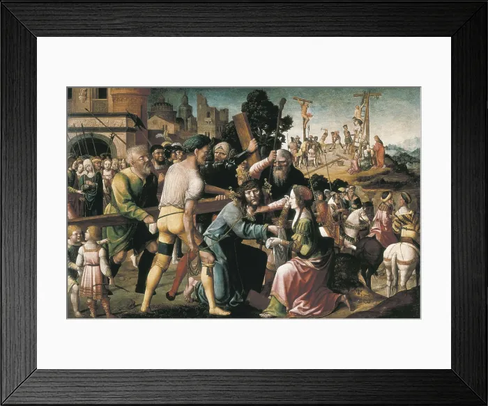 Framed Print : ORLEY, Bernard van (1488-1542). Road to Calvary. Flemish art. Oil. CZECH Rep.. Prague. National Gallery in Prague. AISA / Everett Collection**US SALES ONLY** Framed Print : ORLEY, Bernard van (1488-1542). Road to Calvary. Flemish art. Oil. CZECH Rep.. Prague. National Gallery in Prague. AISA / Everett Collection**US SALES ONLY**