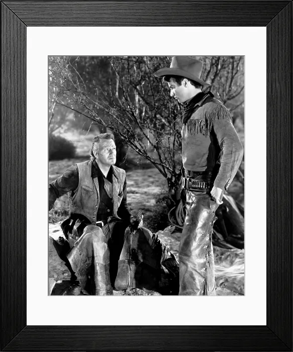Framed Print : RED RIVER, from left, John Wayne, Montgomery Clift, 1948 Framed Print : RED RIVER, from left, John Wayne, Montgomery Clift, 1948
