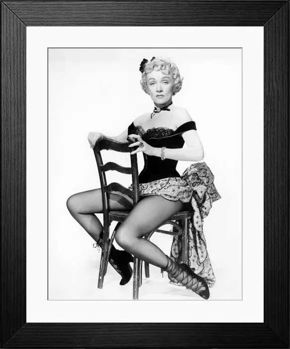 Framed Print : RANCHO NOTORIOUS, Marlene Dietrich, 1952
