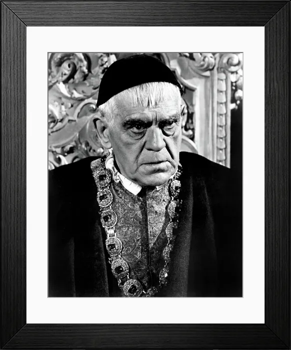 Framed Print : THE RAVEN, Boris Karloff, 1963