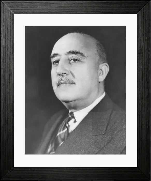 Framed Print : Generalissimo Francisco Franco, the Caudillo of Spain in 1952. After WW2, Spain's fascist government was internationally isolated Framed Print : Generalissimo Francisco Franco, the Caudillo of Spain in 1952. After WW2, Spain's fascist government was internationally isolated