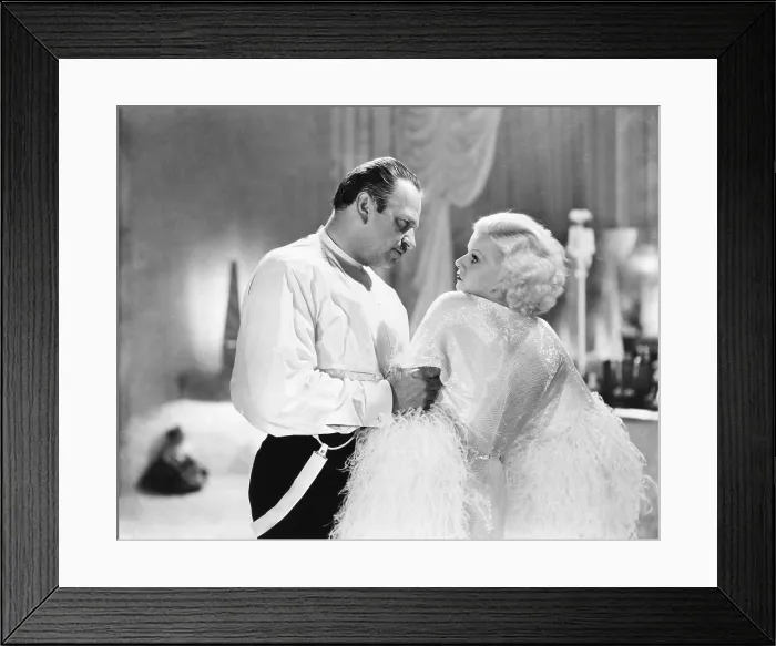 Framed Print : DINNER AT EIGHT, from left, Wallace Beery, Jean Harlow, 1933 Framed Print : DINNER AT EIGHT, from left, Wallace Beery, Jean Harlow, 1933