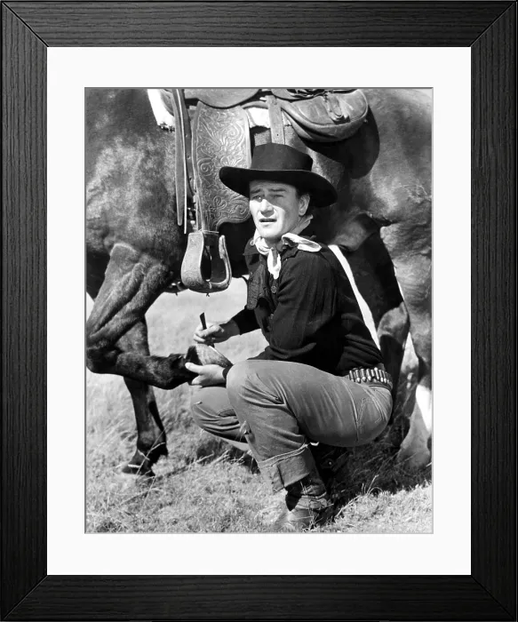 Framed Print : RED RIVER, John Wayne, 1948