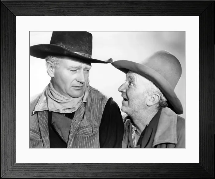 Framed Print : RED RIVER, from left: John Wayne, Walter Brennan, 1948