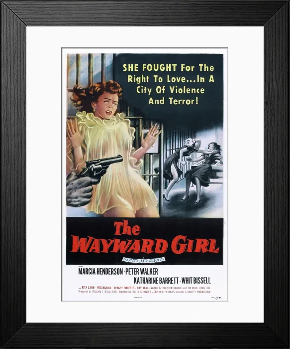Framed Print : THE WAYWARD GIRL, US poster, 1957 Framed Print : THE WAYWARD GIRL, US poster, 1957