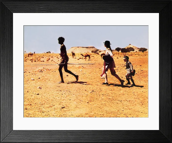Framed Print : WALKABOUT, David Gulpilil, Jenny Agutter, Lucien John, 1971, TM and Copyright 20th Century Fox Film Corp. All rights reserved