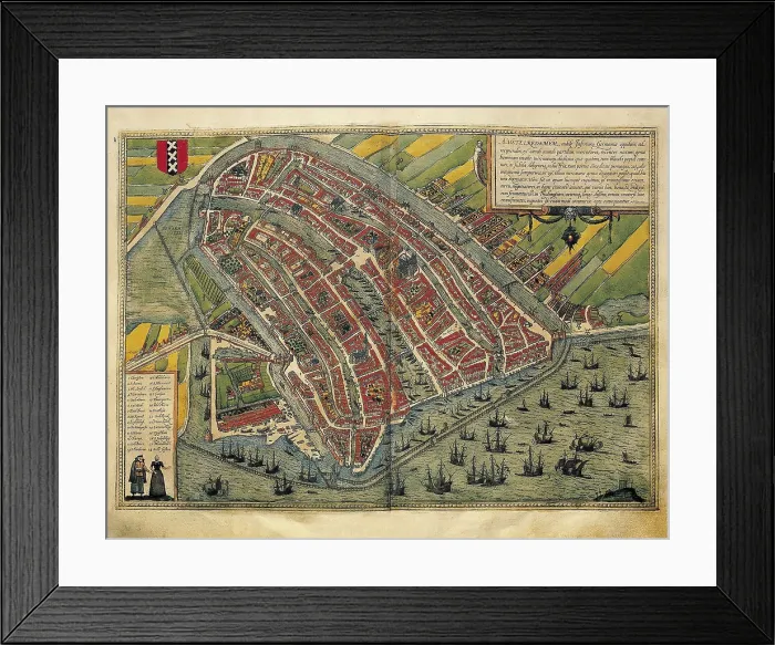 Framed Print : HOGENBERG, Franz (1535-1590). Civitatis Orbis Terrarum. 1572-1617. Cuzco (1576). Engraving for the work 'Civitatis Orbis Terrarum', by George Braun