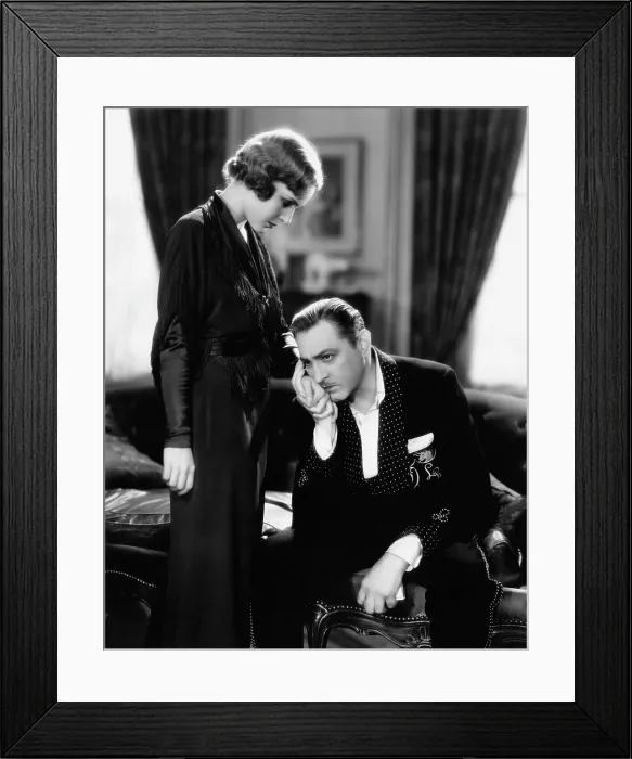 Framed Print : DINNER AT EIGHT, Madge Evans, John Barrymore, 1933