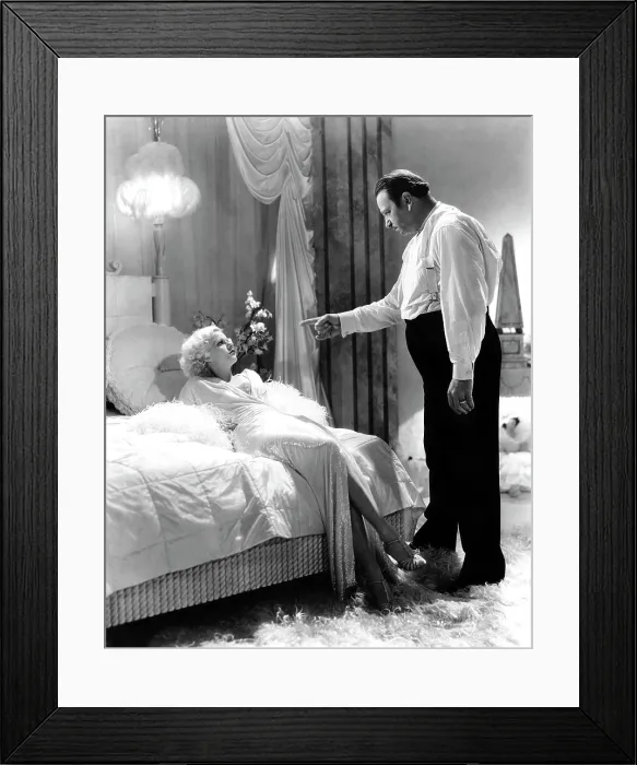 Framed Print : DINNER AT EIGHT, Jean Harlow, Wallace Beery, 1933 Framed Print : DINNER AT EIGHT, Jean Harlow, Wallace Beery, 1933