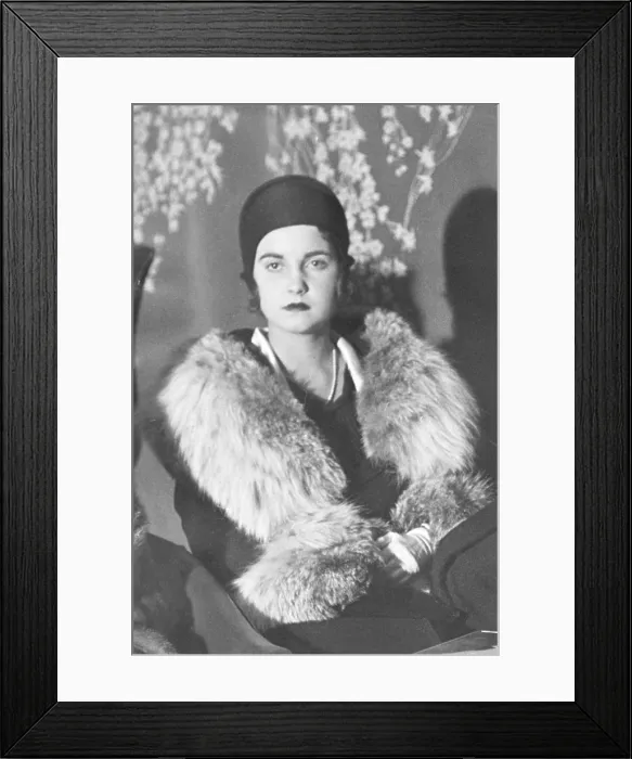 Framed Print : Barbara Woolworth Hutton, in 1931 at age 19. She was the only child of Edna Woolworth, a daughter of Frank W. Woolworth, and Franklyn L. Hutton