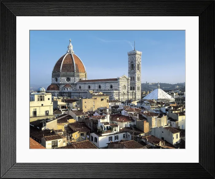 Framed Print : ITALY. TUSCANY. Florence. Cathedral of Santa Maria del Fiore (St.Mary of the Flower). View with the Cathedral of Santa Maria dei Fiori (1296-1436) Framed Print : ITALY. TUSCANY. Florence. Cathedral of Santa Maria del Fiore (St.Mary of the Flower). View with the Cathedral of Santa Maria dei Fiori (1296-1436)