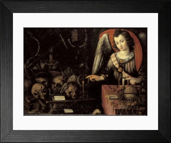 Framed Print : VELAZQUEZ VACA, Francisco ( -1661). Vanitas. 1639. SPAIN. Valladolid. Convent of San Quirce. Baroque art. Oil on canvas. AISA / Everett Collection**US SALES ONLY**