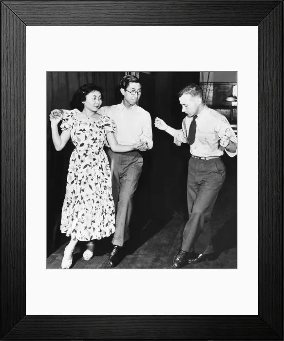 Framed Print : Prince Takahito Mikasa at a Japanese-American dance at a Recreation Center. Yokohama, Japan. May 3, 1952 Framed Print : Prince Takahito Mikasa at a Japanese-American dance at a Recreation Center. Yokohama, Japan. May 3, 1952