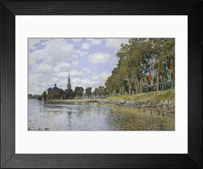 Framed Print : MONET, Claude (1840-1926). Zaandam. 1871. Holland. Impressionism. Oil on canvas. FRANCE. Paris. Muse d'Orsay (Orsay Museum). AISA / Everett Collection**US SALES ONLY**