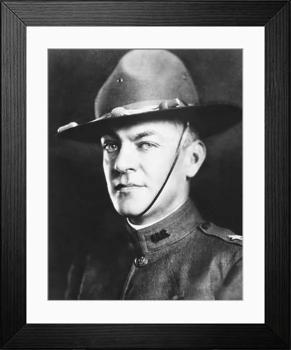 Framed Print : General Hugh Johnson in his World War 1 Brigadier General's uniform. He was the youngest soldier to reach the rank of Brigadier General in 1918, since the Civil War Framed Print : General Hugh Johnson in his World War 1 Brigadier General's uniform. He was the youngest soldier to reach the rank of Brigadier General in 1918, since the Civil War