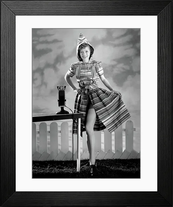 Framed Print : LUCILLE BALL, while she was working for CBS Radio's Phil Baker Programs, 1938 Framed Print : LUCILLE BALL, while she was working for CBS Radio's Phil Baker Programs, 1938