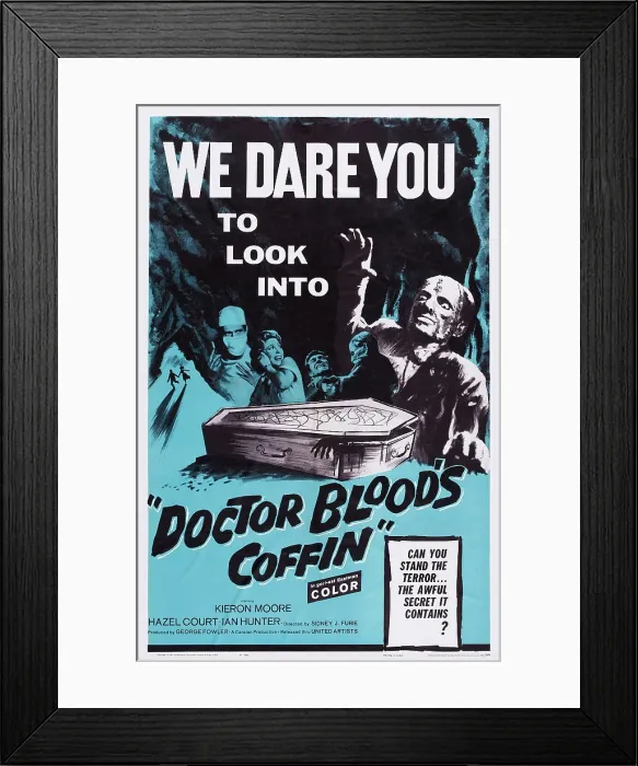 Framed Print : DOCTOR BLOOD'S COFFIN, US poster art, Kieron Moore, Hazel Court, 1961 Framed Print : DOCTOR BLOOD'S COFFIN, US poster art, Kieron Moore, Hazel Court, 1961