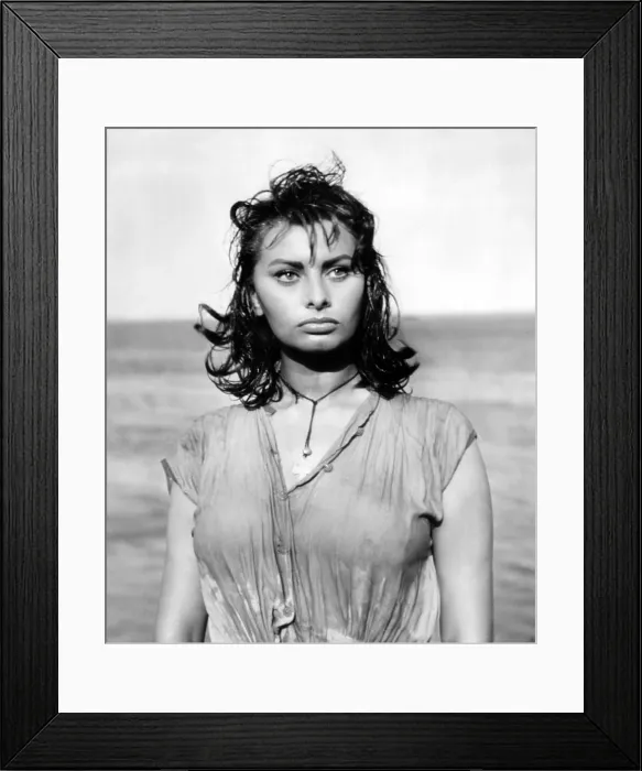 Framed Print : BOY ON A DOLPHIN, Sophia Loren, 1957. TM and Copyright (c) 20th Century Fox Film Corp. All rights reserved. Courtesy: Everett Collection