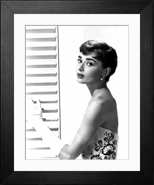 Framed Print : Audrey Hepburn, 1950s