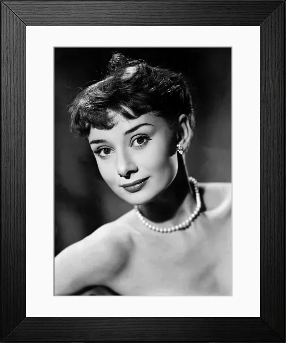 Framed Print : Audrey Hepburn, circa 1950s
