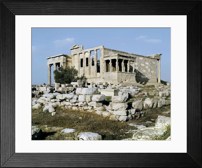 Framed Print : Erechtheion. 421 -414 BC. GREECE. Athens. Acropolis. Erechtheum or Erecththeion. Classical Greek art. Architecture. AISA / Everett Collection**US SALES ONLY** Framed Print : Erechtheion. 421 -414 BC. GREECE. Athens. Acropolis. Erechtheum or Erecththeion. Classical Greek art. Architecture. AISA / Everett Collection**US SALES ONLY**