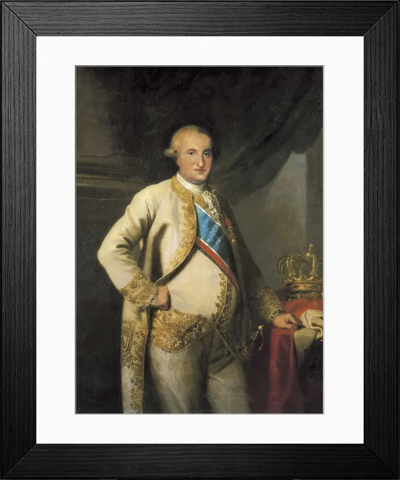 Framed Print : CARNICERO, Antonio (1748-1814). Portrait of Charles IV. SPAIN. Cdiz. City Hall. Oil on canvas. AISA / Everett Collection**US SALES ONLY** Framed Print : CARNICERO, Antonio (1748-1814). Portrait of Charles IV. SPAIN. Cdiz. City Hall. Oil on canvas. AISA / Everett Collection**US SALES ONLY**