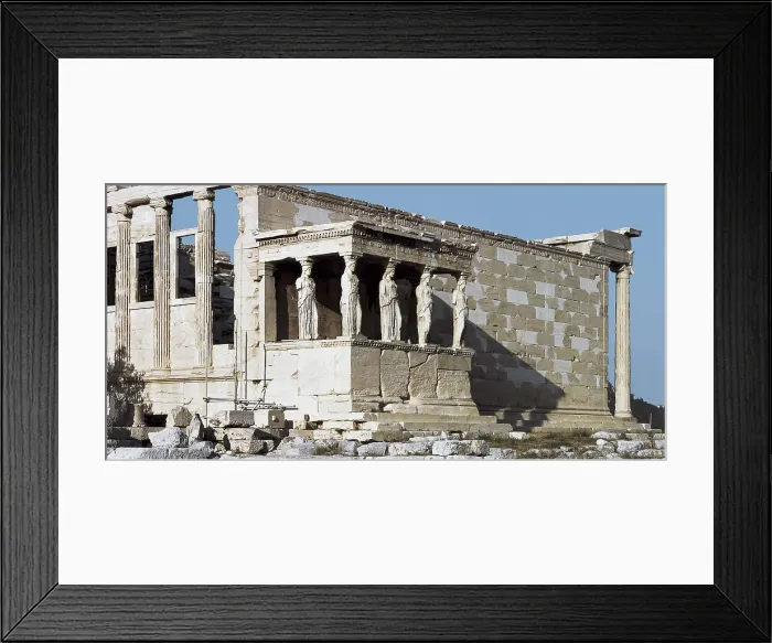 Framed Print : Erechtheion. 421 -414 BC. GREECE. Athens. Acropolis. Erechtheum or Erecththeion. Classical Greek art. Architecture. AISA / Everett Collection**US SALES ONLY** Framed Print : Erechtheion. 421 -414 BC. GREECE. Athens. Acropolis. Erechtheum or Erecththeion. Classical Greek art. Architecture. AISA / Everett Collection**US SALES ONLY**
