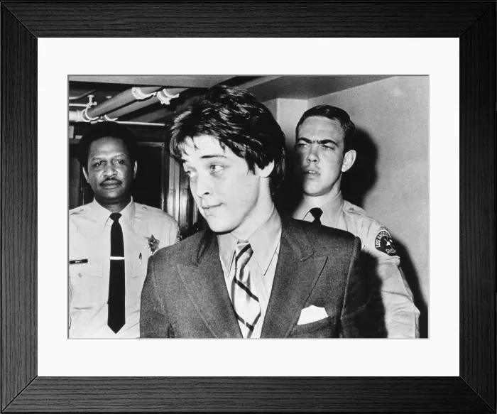 Framed Print : Bobbie Beausolei during his second trial for the murder of musician Gary Hinman. March 30, 1970 Framed Print : Bobbie Beausolei during his second trial for the murder of musician Gary Hinman. March 30, 1970