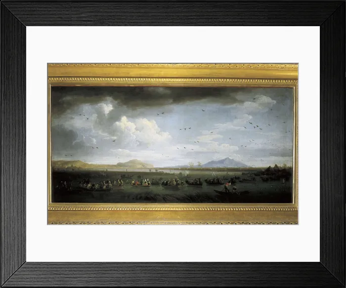 Framed Print : VERNET, Joseph (1714-1789). Charles of Bourbon hunting Ducks in the lake Patria. 18th c. ITALY. Caserta. Royal Palace. Oil on canvas. AISA / Everett Collection**US SALES ONLY** Framed Print : VERNET, Joseph (1714-1789). Charles of Bourbon hunting Ducks in the lake Patria. 18th c. ITALY. Caserta. Royal Palace. Oil on canvas. AISA / Everett Collection**US SALES ONLY**