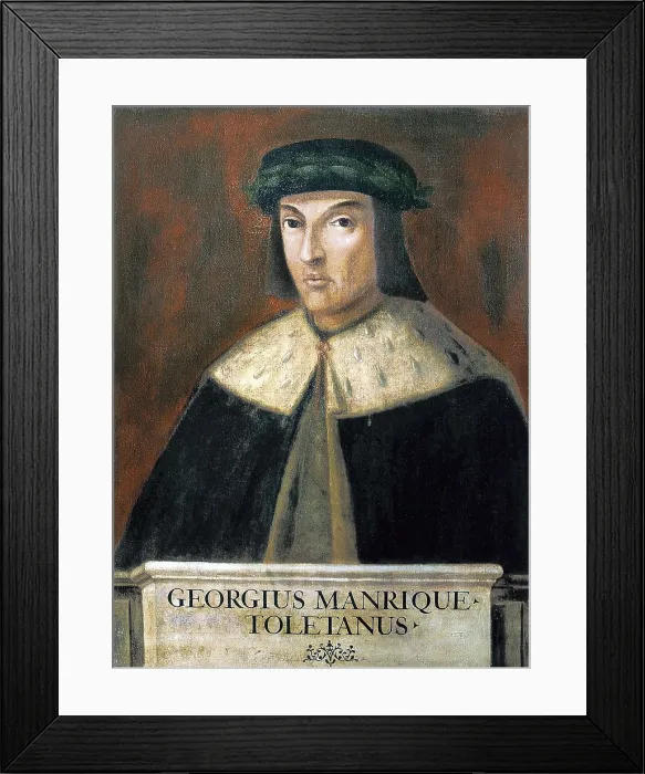 Framed Print : MANRIQUE, Jorge (1440-1479). Anonymous. Oil on canvas. SPAIN. Toledo. State Public Library. AISA / Everett Collection**US SALES ONLY**