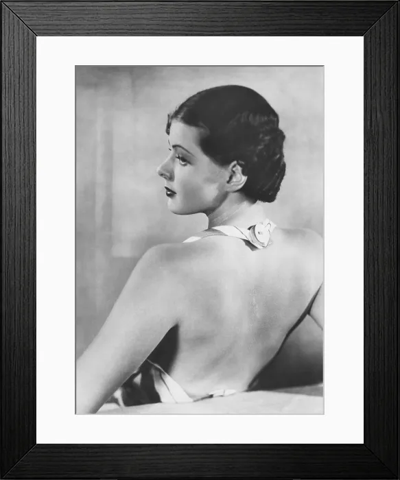 Framed Print : Swedish actress, Ingrid Bergman in 1936. In 1932, at age 17, the orphaned young Bergman won a scholarship to the state-sponsored Royal Dramatic Theatre School