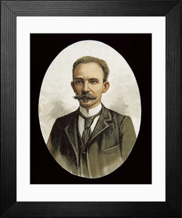 Framed Print : MARTI, Jos (1853-1895). Portrait of Jose Marti. Engraving. AISA / Everett Collection**US SALES ONLY** Framed Print : MARTI, Jos (1853-1895). Portrait of Jose Marti. Engraving. AISA / Everett Collection**US SALES ONLY**
