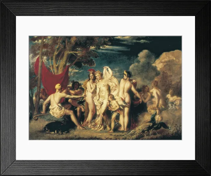 Framed Print : ETTY, William (1787-1849). The Judgement of Paris. 1825-1826. Oil on canvas. UNITED KINGDOM. ENGLAND. Liverpool. Walker Art Gallery. AISA / Everett Collection**US SALES ONLY**