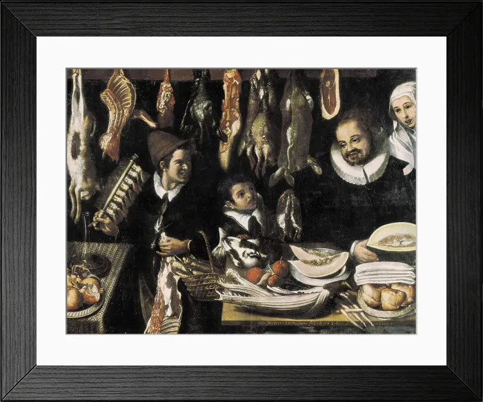 Framed Print : UBEDA, Juan Esteban de. Market scene. 1606. Baroque art. Oil on canvas. SPAIN. Granada. Museums of Fine Arts of Granada. AISA / Everett Collection**US SALES ONLY** Framed Print : UBEDA, Juan Esteban de. Market scene. 1606. Baroque art. Oil on canvas. SPAIN. Granada. Museums of Fine Arts of Granada. AISA / Everett Collection**US SALES ONLY**